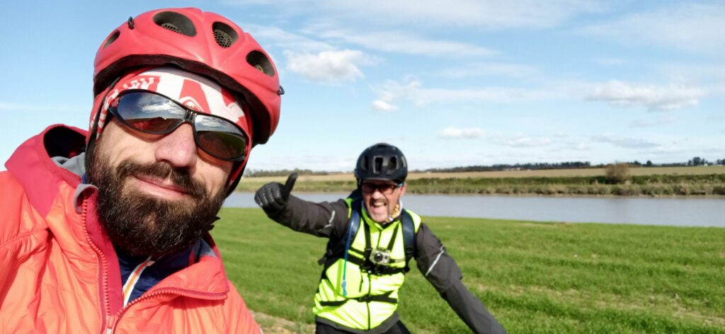 Con Sergio recorriendo el Guadalquivir
